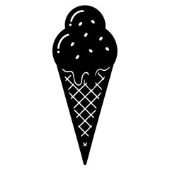 ice cream cone isolated