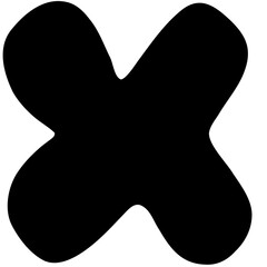 Sketch Alphabet  hand drawn, X