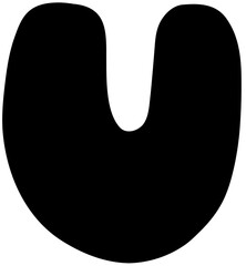 Sketch Alphabet  hand drawn, U