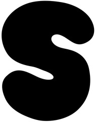 Sketch Alphabet  hand drawn, S