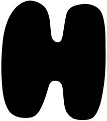 Sketch Alphabet  hand drawn, H