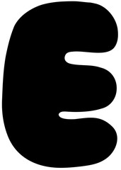 Sketch Alphabet  hand drawn, E