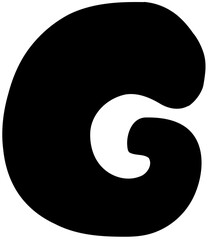 Sketch Alphabet  hand drawn, G