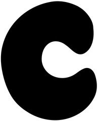 Sketch Alphabet  hand drawn, C