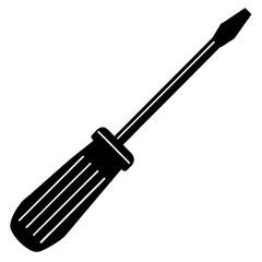 screwdriver silhouette vector illustration