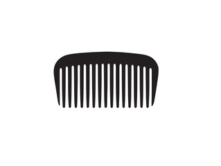 Minimalist hair comb drawing in elegant 2D vector