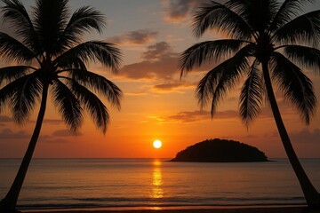 Fototapeta na wymiar A Tropical Paradise Unveiled