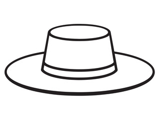Minimalist headband icon in clean stylish line artwork