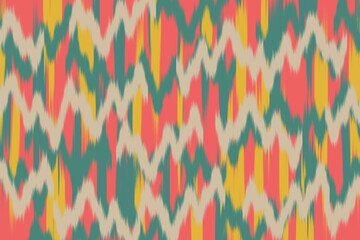 Uzbekistan ikat pattern. Uzbekistan ikat abstract ethnic design. Uzbekistan pattern design for background, wallpaper, textile, art, clothing, wrapping paper, Uzbek style, Uzbek fabric