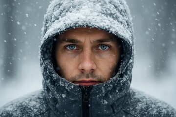 A Moment of Reflection in the Snowfall