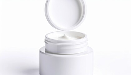 Elegant White Container with Lid Showcasing Minimalist Design and Versatile Storage for Various Uses