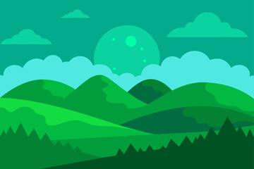 where the sky wears green