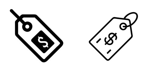 Price Tag Icon Pricing and Sales Label for Shopping and Discounts