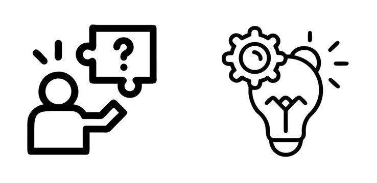 Problem Icon Issue and Challenge Symbol for Troubleshooting and Solutions