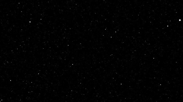 Abstract bokeh of dust particles floating in the air on black background. Slow motion. Abstract animated overlay effect of white particles flying. Loop animation. 4k footage - Powered by Adobe