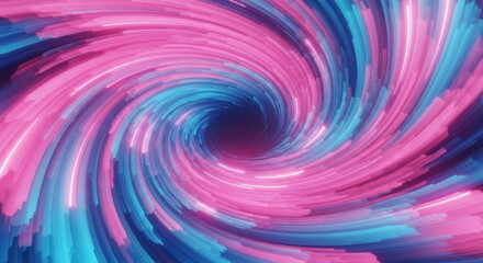 Obraz premium Abstract Pink and Blue Swirling Light Pattern in Dynamic Vortex Design