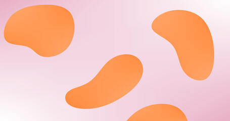 Gradient Abstract orange background with liquid shapes and Copy Space for web design or Advertisement