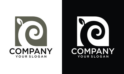 Creative Logo design. Round shape. Vector illustration.
