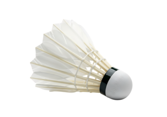 New badminton shuttlecock, Isolated on transparent background

