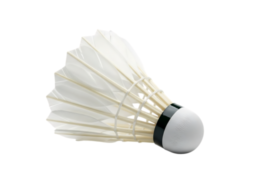 New badminton shuttlecock, Isolated on transparent background

