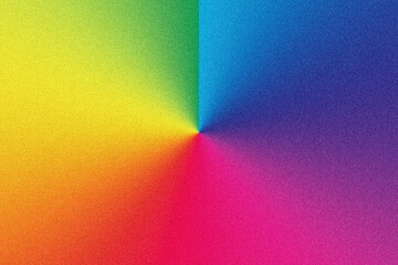 Vibrant rainbow color wheel with smooth gradient transitions from yellow to blue and pink