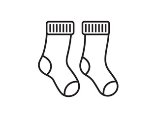 Elegant stockings hosiery icon in clean stylish minimal vector