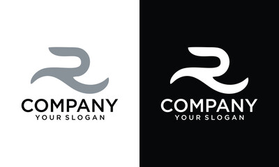 Crerative logo letter R design , logo vector letter R