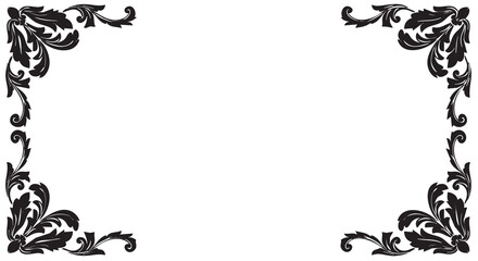 Simple border design for canvas edges and paper layouts, featuring clean lines and minimal decorative elements.