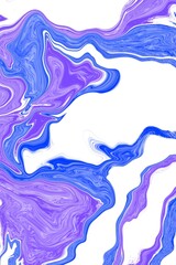 Abstract purple and blue marbled texture for World Art Day. Ideal for use in presentations, websites, or as a minimalistic design backdrop. (Ratio 9:16)