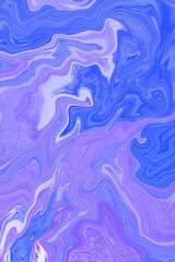 Abstract purple and blue marbled texture for World Art Day. Ideal for use in presentations, websites, or as a minimalistic design backdrop. (Ratio 9:16)