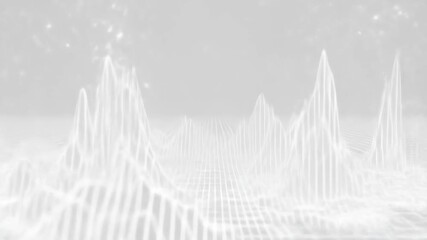 Abstract digital landscape visualization with interconnected data structures and network patterns. - Powered by Adobe