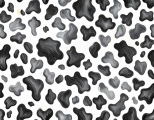 Fototapeta premium Soft Colored Pencil Cow Print