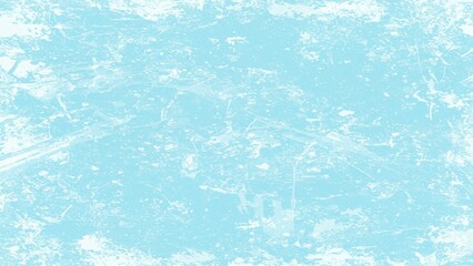 Textured light blue background with distressed white splatters and scratches, perfect for modern design and winter themes