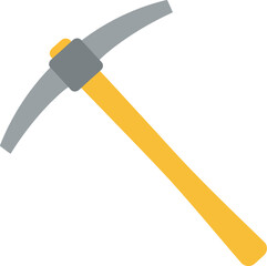 Yellow pickaxe tool