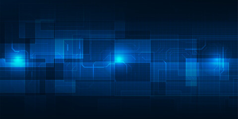 Abstract futuristic technology background with hi tech digital circuit network.Vector illustrations.