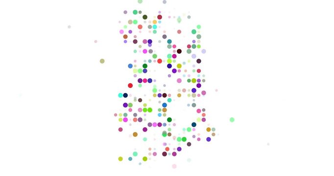 Generative dots forming map of Gabon