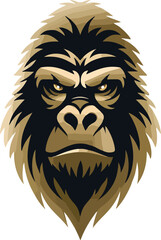 Obraz premium Gorilla head illustration