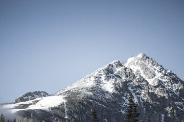 snow covered mountain