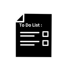 to do list icon vector icon silhouette