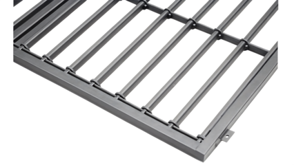 Metal prison bars on white background isolated on a transparent background gate security