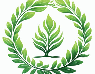 Beautiful color flower logo vector with white background 