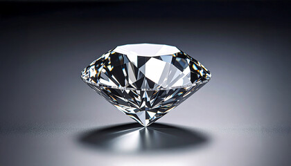 sparkling cut diamond close-up