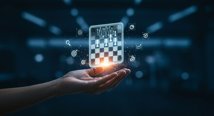 High-Resolution Stock Photo of Businesswoman Exploring Dynamic Holographic Data Visualizations for Corporate Planning