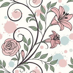 Intricate floral pattern 