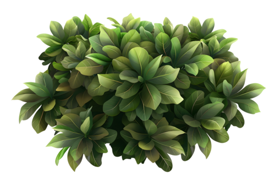 Lush Green Foliage Arrangement for Natural Aesthetics and Design