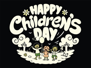 Vector illustration for happy children's day