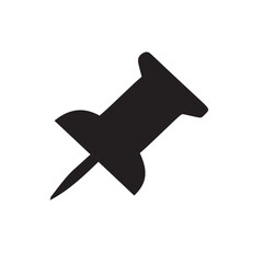 A simple push pin icon illustrates a flying airplane, symbolizing travel and business aviation