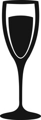 glass of wine on transparent background
