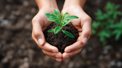 Planet Earth with clean air and nature relying on renewable resources. Ecological concept of alternative sustainable energy for an ecologically clean planet. Concept of ecology and environmental