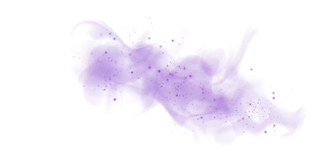 Ethereal Purple Mist and Fog with Soft Smoke Swirls and Dust Explosion, Transparent Haze, and Dreamy Atmospheric Effect for Abstract Backgrounds